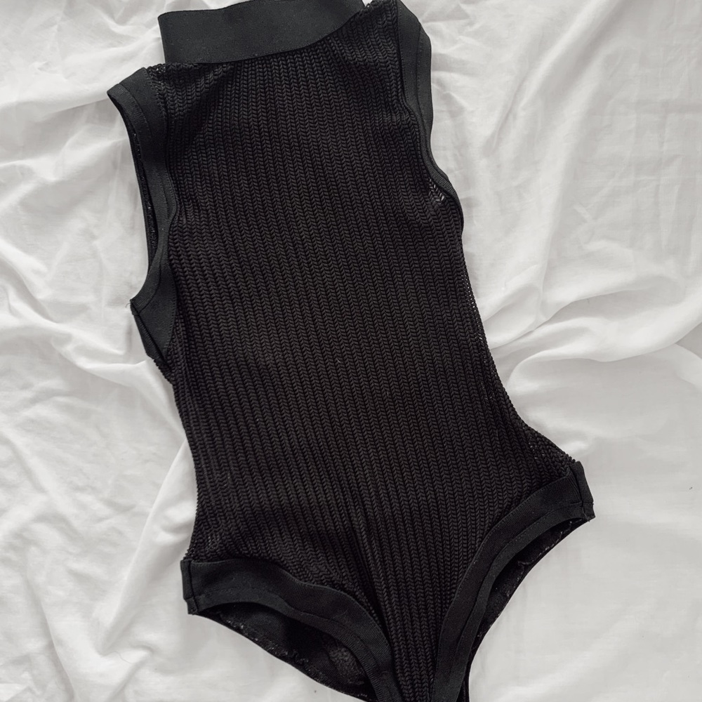 Black Mesh Body Suit